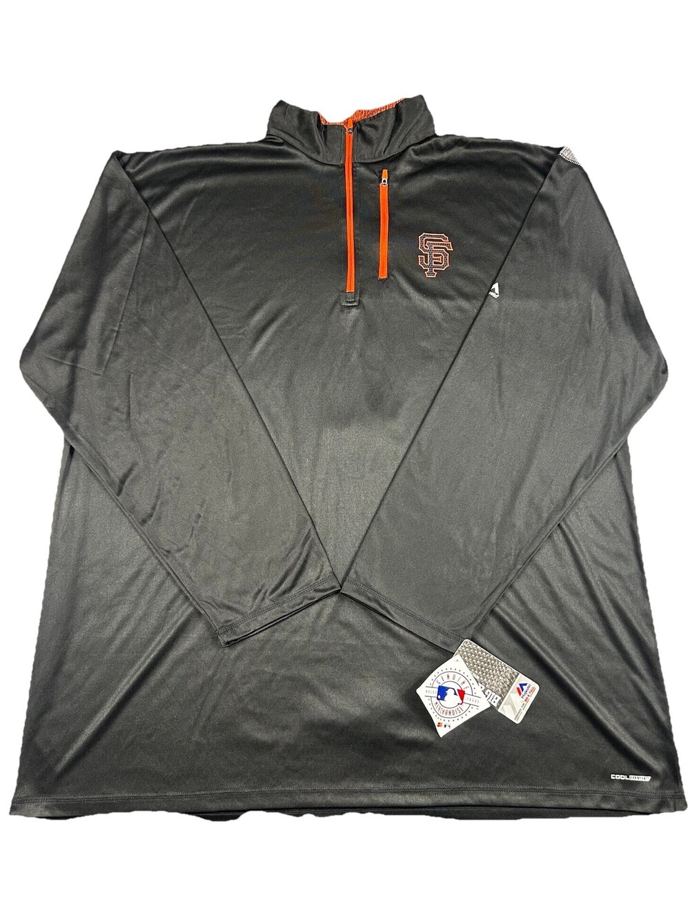 San Francisco Giants Pullover Men's Size 3XLT Cool Base 1/4 Zip Long Sleeve New